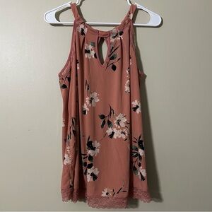 Torrid Floral and Lace Goddess Tank